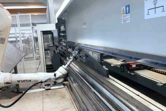 proceso automatico de plegado paletizacion y evacuacion