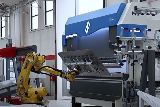 linea robotizada con plegadora gasparini